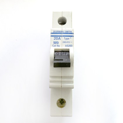 Dorman Smith AS203 M9 20A 20 Amp MCB Circuit Breaker Type 3